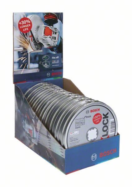 X-LOCK Standard for Inox 10 komada 125x1x22,23 mm za ravno sečenje Bosch 2608619267, WA 60 T BF, 10 x 125 x 1 x 22.23 mm